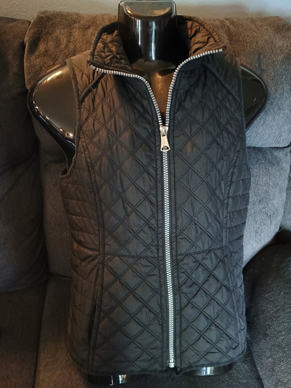 Marc New York Andrew Marc Women’s Medium Black Quilted Puffer Vest Full Zip